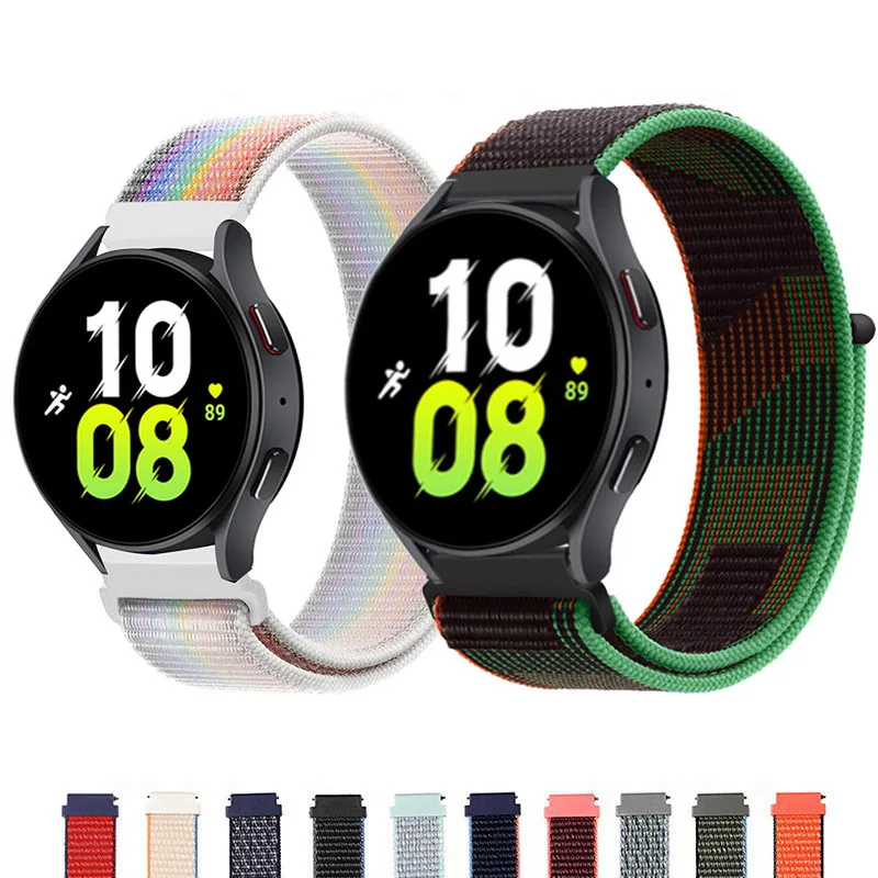 20MM 22MM Nylon Loop Strap for Samsung Galaxy Watch 5/4 40mm 44mm Sport Wristband Compatible with Huawei Watch 2 Classic
20MM 22MM Nylon Loop Strap for Samsung Galaxy Watch 5/4 40mm 44mm Sport Wristband Compatible with Huawei Watch 2 Classic