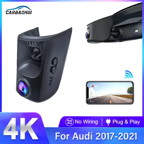 4K 2160P Wifi Dash Cam Camera Car DVR for Audi a4 b6 b7 b8 a6 c6 c7 c8 a5 a7 a8 q5 q7 tt rs3 rs5 rs7 2018 2019 2020 2021 DashCam