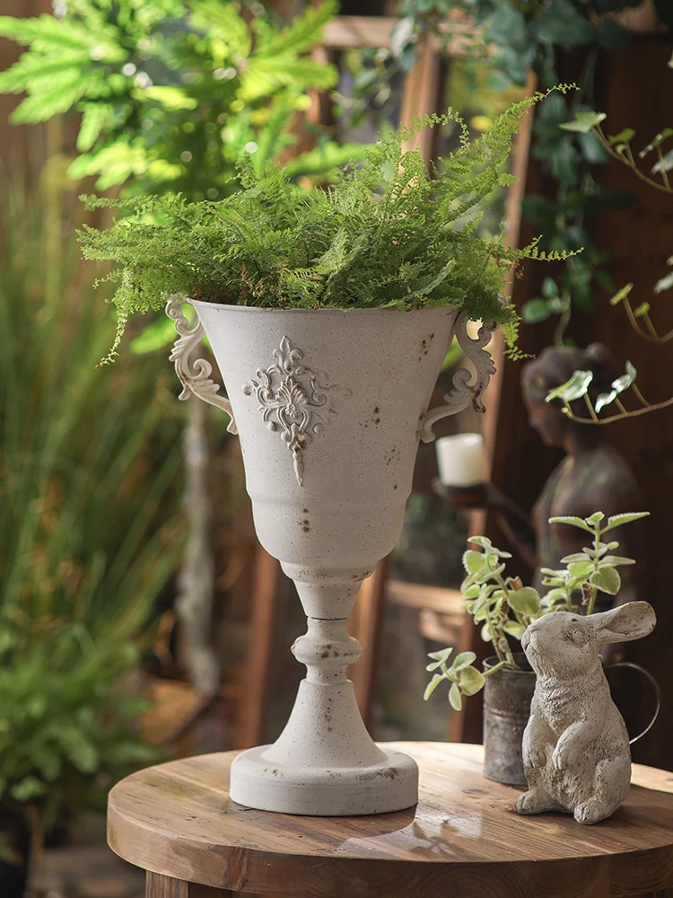 Rustic Iron Art Flower Vase Vintage Large Diameter Double Ear Living Room Decorative Flower Pot for Flower Shops
Rustic Iron Art Flower Vase Vintage Large Diameter Double Ear Living Room Decorative Flower Pot for Flower Shops