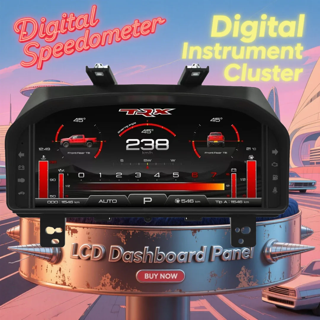 13.1" Latest Car Digital Gauge Cluster Instrument LCD Panel Dashboard Speedometer Display For Dodge Ram 1500 2500 3500 2013-2018
13.1" Latest Car Digital Gauge Cluster Instrument LCD Panel Dashboard Speedometer Display For Dodge Ram 1500 2500 3500 2013-2018
