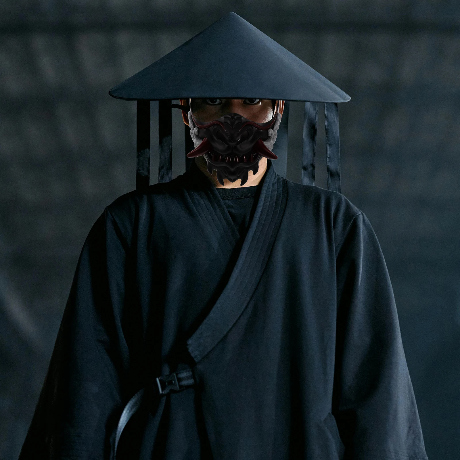 Half Face Funny Mask up Cool Japanese Samurai Decorative Perform Cosplay Costume Accessory for Party Festivals
Half Face Funny Mask up Cool Japanese Samurai Decorative Perform Cosplay Costume Accessory for Party Festivals