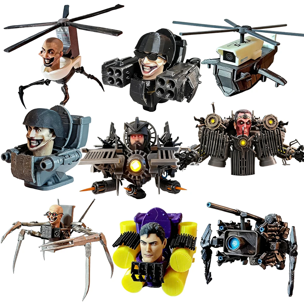 New 3D Printed Skibidi Figures Toilets Spider Monitoring 2.0 Interceptor Warrior Vacuum Articulated Models for Kid Birthday Gif
New 3D Printed Skibidi Figures Toilets Spider Monitoring 2.0 Interceptor Warrior Vacuum Articulated Models for Kid Birthday Gif