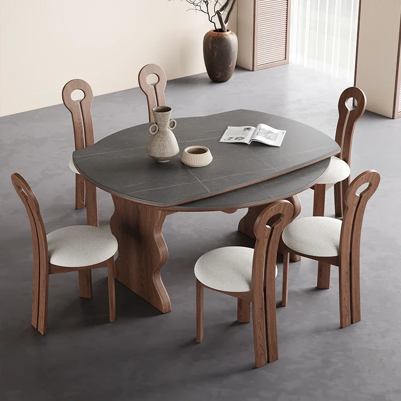 Medieval solid wood folding dining table variable round table retractable 2024 new modern simple American household small
Medieval solid wood folding dining table variable round table retractable 2024 new modern simple American household small