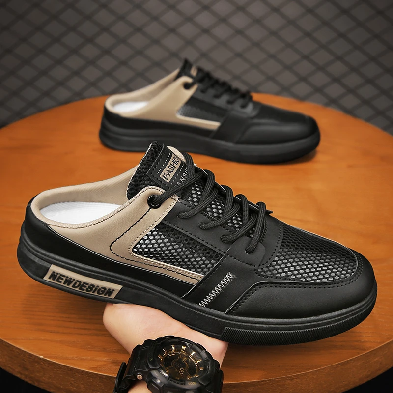 Outdoor Summer Men Casual Shoes Mesh Breathable Half Shoes Comfortable Walking Sneakers Flats Comfortable Fashion Casual Shoes
Outdoor Summer Men Casual Shoes Mesh Breathable Half Shoes Comfortable Walking Sneakers Flats Comfortable Fashion Casual Shoes