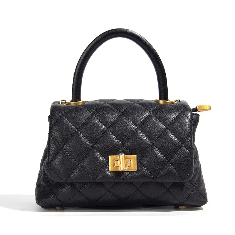 Leather High Set Ringer Chain Handbag Bag Women 2025 Spring/Summer New Cowhide Color Matching Shoulder Handbag Designer Bag
Leather High Set Ringer Chain Handbag Bag Women 2025 Spring/Summer New Cowhide Color Matching Shoulder Handbag Designer Bag