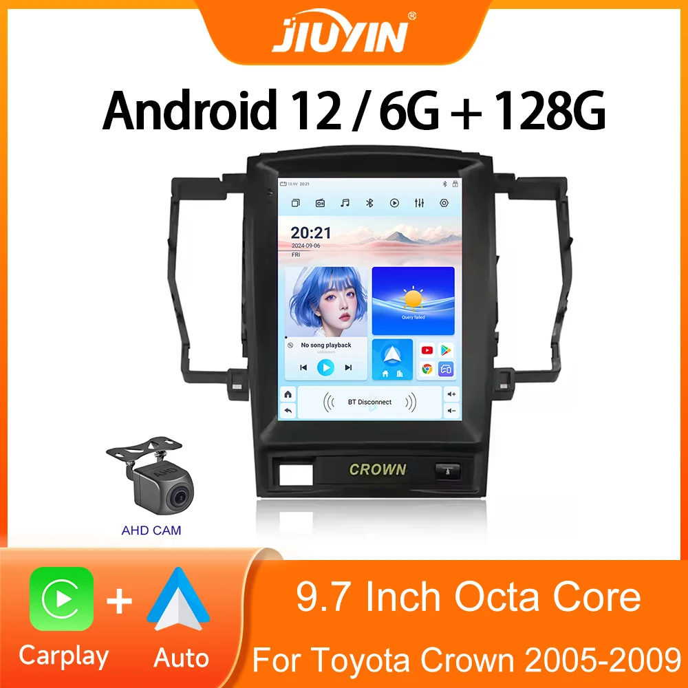 9.7 Inch Android 12 Car Radio For Toyota Crown 2005-2009 Automotive Multimedia Auto Stereo Player GPS Navigation WIFI Screen
9.7 Inch Android 12 Car Radio For Toyota Crown 2005-2009 Automotive Multimedia Auto Stereo Player GPS Navigation WIFI Screen