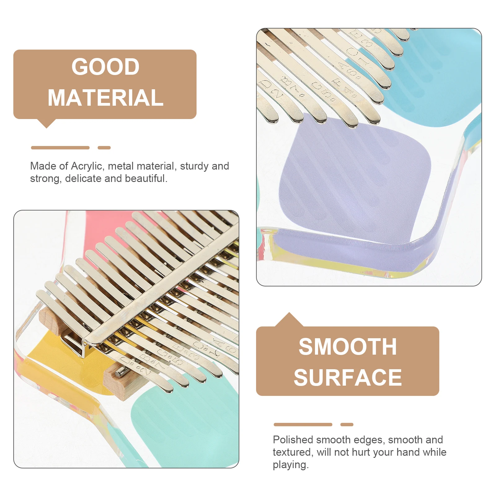 Thumb Acrylic Finger Piano 21 Keys Mini Musical Finger Thumb Piano Instrument for Beginners EVA Bag Design
Thumb Acrylic Finger Piano 21 Keys Mini Musical Finger Thumb Piano Instrument for Beginners EVA Bag Design