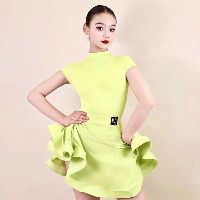 New model Latin dance official competition outfit for girls professional and high-end childrens spring/summer performance attire
New model Latin dance official competition outfit for girls professional and high-end childrens spring/summer performance attire
