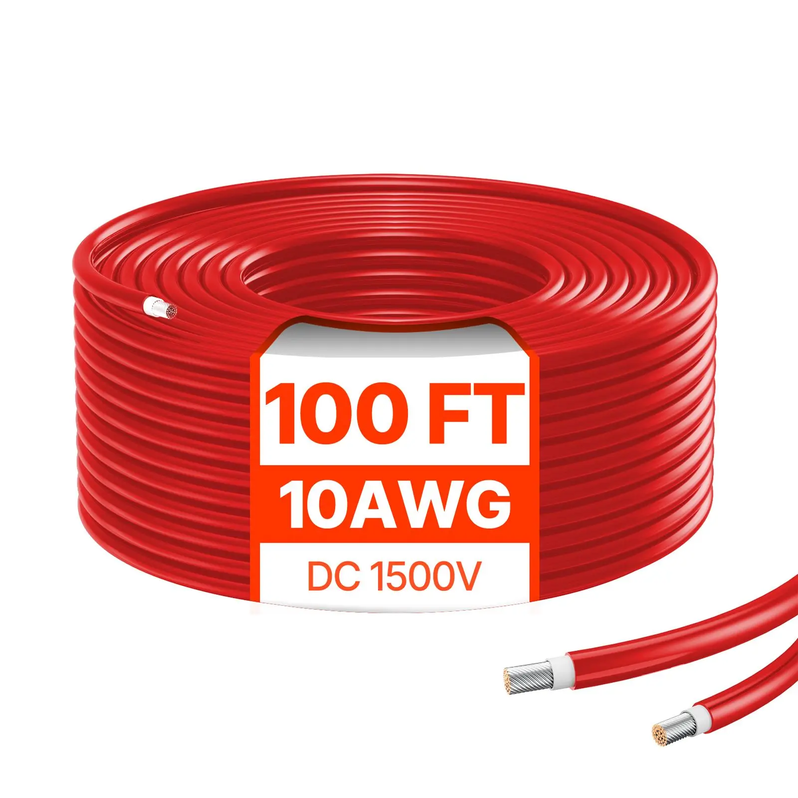 100FT Solar Panel Extension Cable 10AWG Waterproof PV 6mm² Cable Red
100FT Solar Panel Extension Cable 10AWG Waterproof PV 6mm² Cable Red