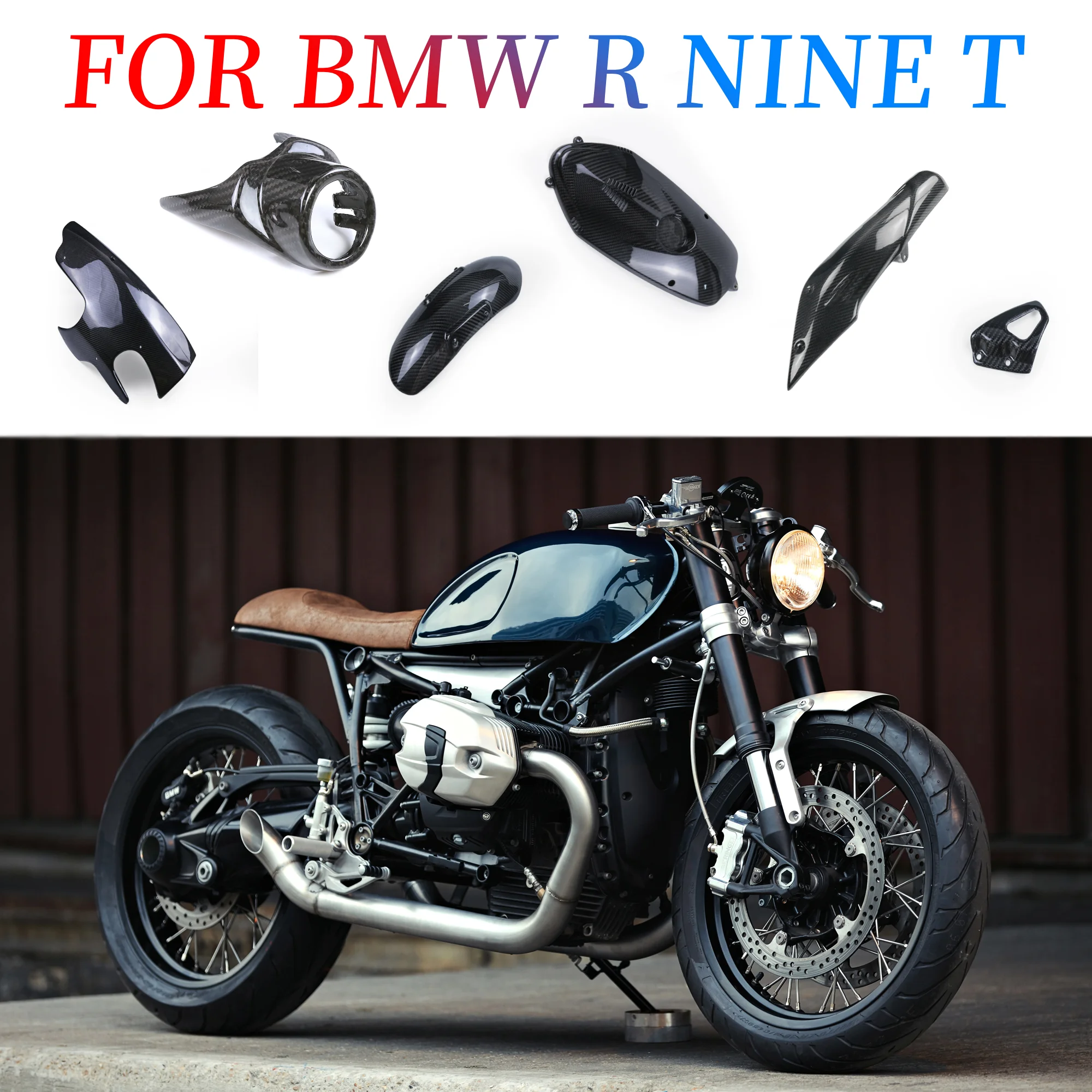 For BMW R Nine T Motorcycle Modification Carbon Fiber Full Fairing Kit 100% Real Dry Carbon Front Fender Belly Pan Winglets
For BMW R Nine T Motorcycle Modification Carbon Fiber Full Fairing Kit 100% Real Dry Carbon Front Fender Belly Pan Winglets