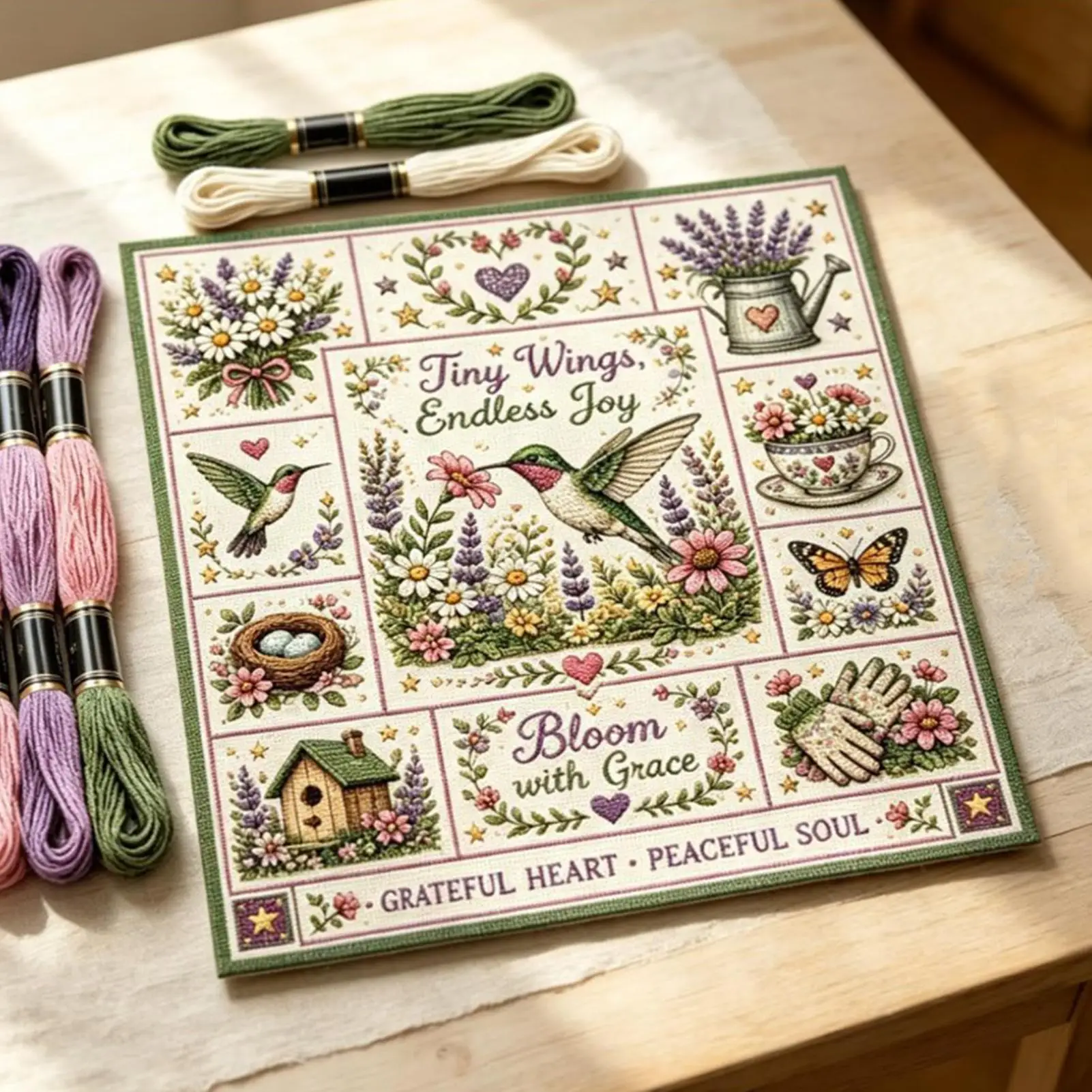 Beginner Embroidery Kit Hummingbird Flower Themed Cross Stitching Embroidery Craft Set for Women Grandma Beginners Craft
Beginner Embroidery Kit Hummingbird Flower Themed Cross Stitching Embroidery Craft Set for Women Grandma Beginners Craft