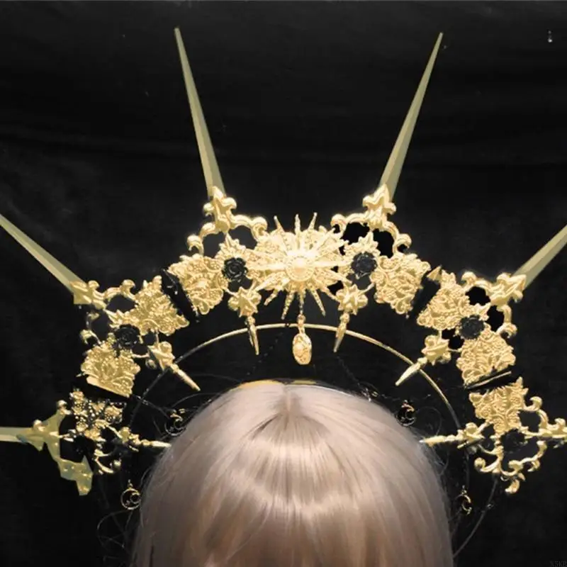 N5KB VirginMary Tiaras Headband DIY Kits Vintage Headpiece Women Handmade Headdress
N5KB VirginMary Tiaras Headband DIY Kits Vintage Headpiece Women Handmade Headdress