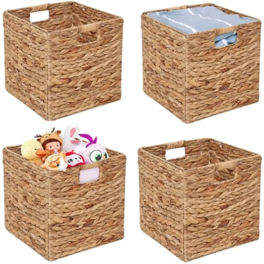 Storage Baskets 11x11inch Cube Baskets 4 pcs BasketsFoldable Handwoven Water Hyacinth Laundry Organizer Cube Storage Baskets
Storage Baskets 11x11inch Cube Baskets 4 pcs BasketsFoldable Handwoven Water Hyacinth Laundry Organizer Cube Storage Baskets