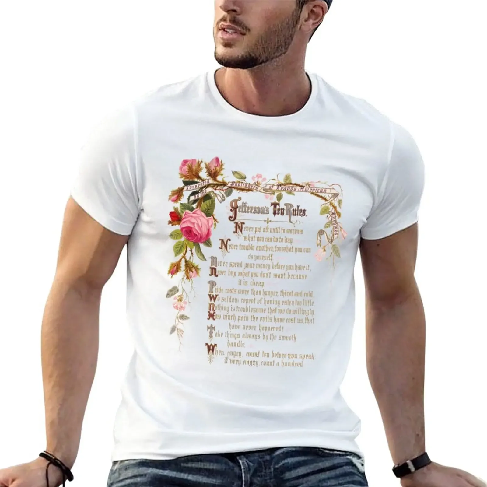 New Jefferson's Ten Rules T-Shirt Short sleeve tee summer tops funny t shirts boys animal print shirt mens white t shirts
New Jefferson's Ten Rules T-Shirt Short sleeve tee summer tops funny t shirts boys animal print shirt mens white t shirts