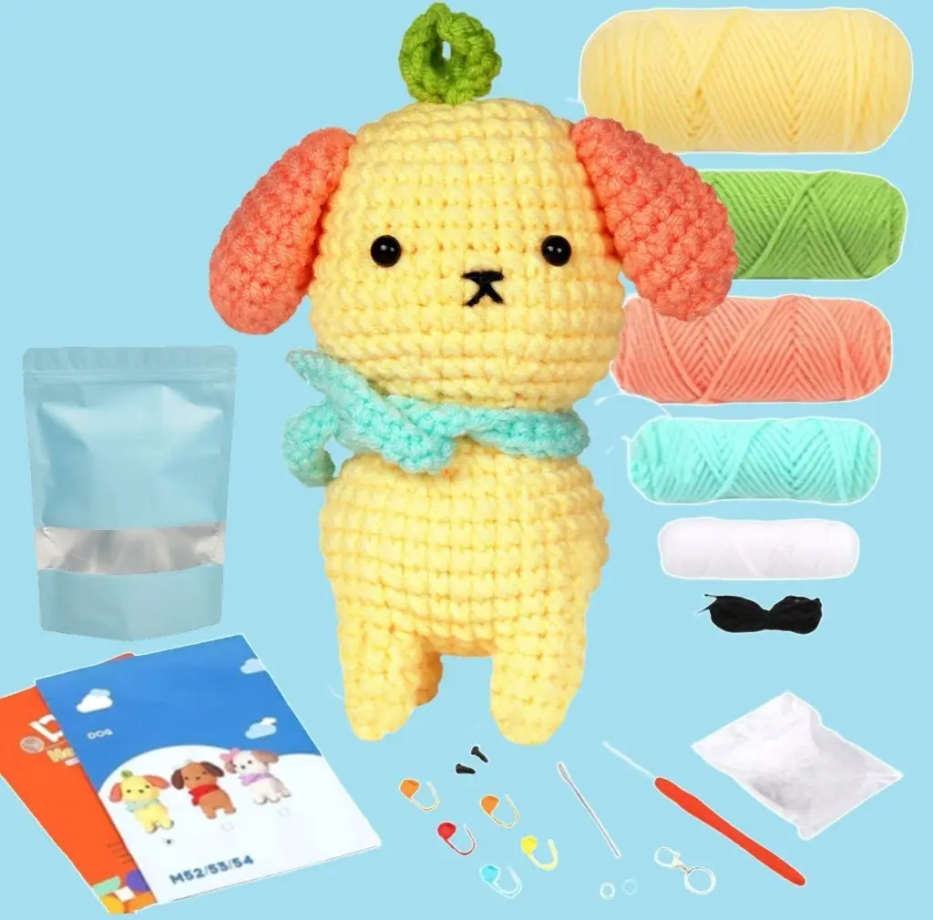 DIY игрушки для вязания крючком для собак ручной работы желтого цвета наборы для вязания собак и животных набор для вязания крючком для начинающих
DIY игрушки для вязания крючком для собак ручной работы желтого цвета наборы для вязания собак и животных набор для вязания крючком для начинающих
