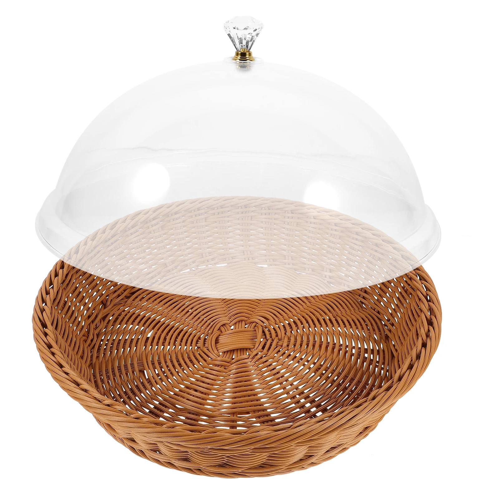 Food Fresh Keeping Basket 36cm Oval Bread Tray Transparent Lid for Fruit Snack Cake Storage Woven Basket Kitchen Bar Accessories
Food Fresh Keeping Basket 36cm Oval Bread Tray Transparent Lid for Fruit Snack Cake Storage Woven Basket Kitchen Bar Accessories