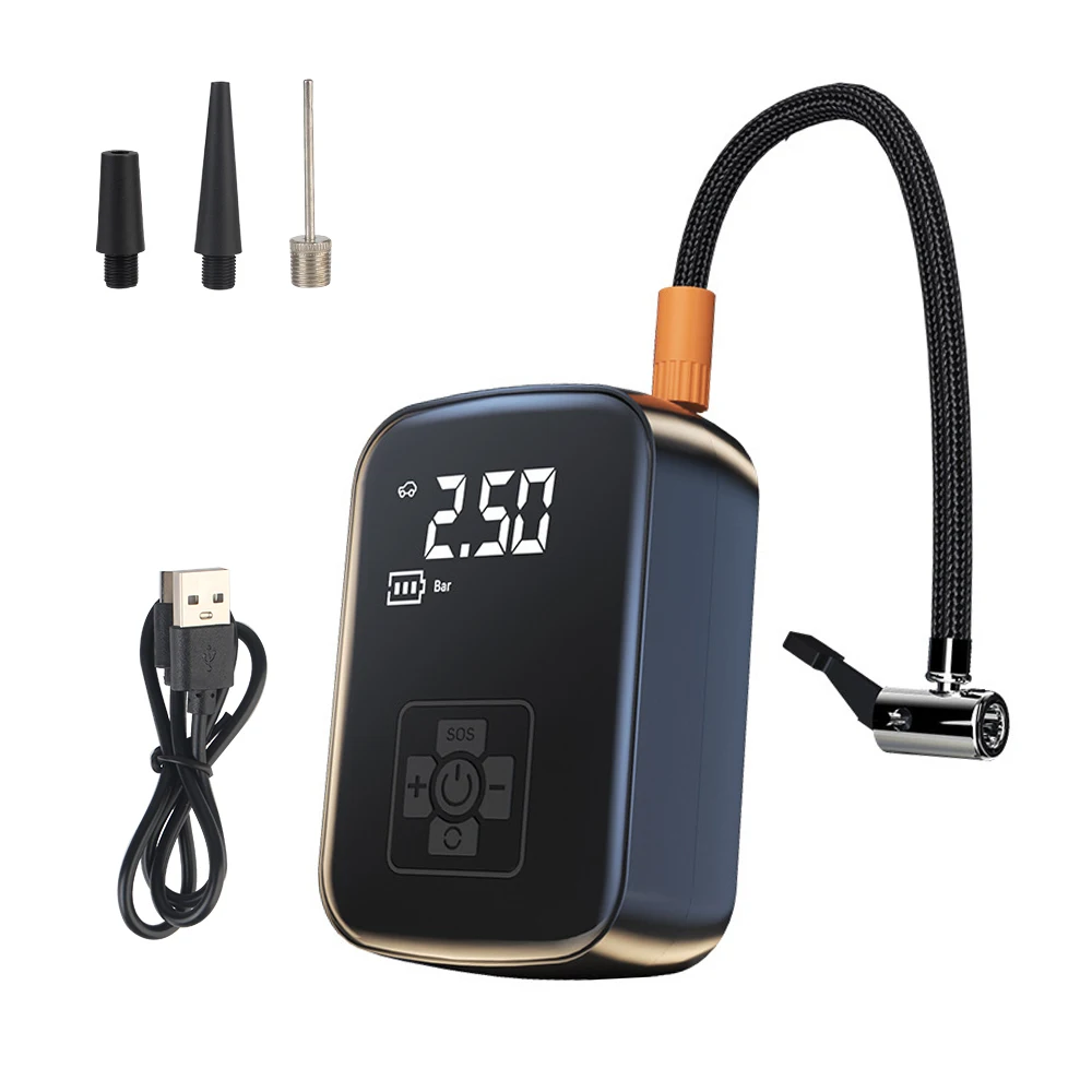 Bicycle Motorcycle Tire Inflator 30L/Min 150Psi Electric Air Pump Compressor Tyre Inflation Cordless 5V 2A Power Bank Portable
Bicycle Motorcycle Tire Inflator 30L/Min 150Psi Electric Air Pump Compressor Tyre Inflation Cordless 5V 2A Power Bank Portable