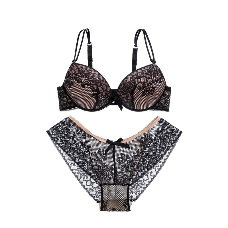 Girls Cheap Bra Set Lace Floral Lingerie Set Push Up Bra Briefs Adjusted Bra And Panty Set Sexy Backless Underwear Set
Girls Cheap Bra Set Lace Floral Lingerie Set Push Up Bra Briefs Adjusted Bra And Panty Set Sexy Backless Underwear Set