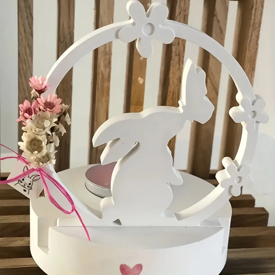 DIY Clay Mold 2pcs Halloween Butterfly Rabbit Sign Holder Round Candle Holder Base Plaster Cement Silicone Mold Set
DIY Clay Mold 2pcs Halloween Butterfly Rabbit Sign Holder Round Candle Holder Base Plaster Cement Silicone Mold Set