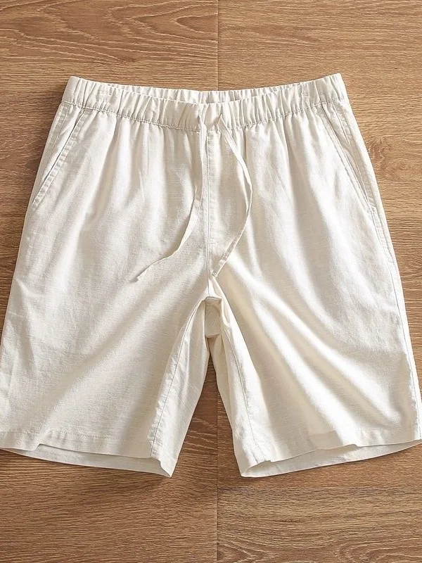 Loose Fit Linen Men's Shorts Summer Thin Cool Feeling Five-Quarter Casual Loose Pure Color Straight Leg Non-Stretch Elastic W...
Loose Fit Linen Men's Shorts Summer Thin Cool Feeling Five-Quarter Casual Loose Pure Color Straight Leg Non-Stretch Elastic W...