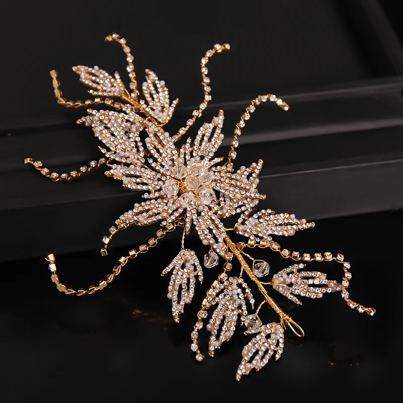 Fashion Gold Rhinestone Headbands Handmade Crystal Bridal Women Hair Accessories Hair Vines Hairbands Wedding Jewelry Pageant
Fashion Gold Rhinestone Headbands Handmade Crystal Bridal Women Hair Accessories Hair Vines Hairbands Wedding Jewelry Pageant