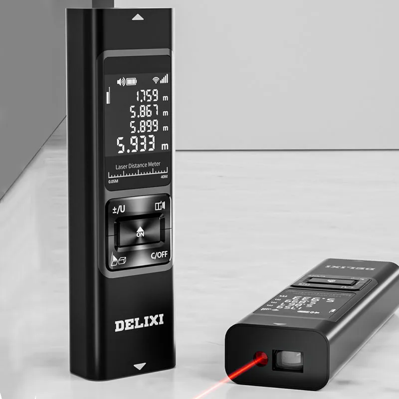 Xiaomi Delixi Laser Rangefinder Handheld Infrared Measuring Ruler Mini Electronic Ruler High-precision Household Measuring Tools
Xiaomi Delixi Laser Rangefinder Handheld Infrared Measuring Ruler Mini Electronic Ruler High-precision Household Measuring Tools