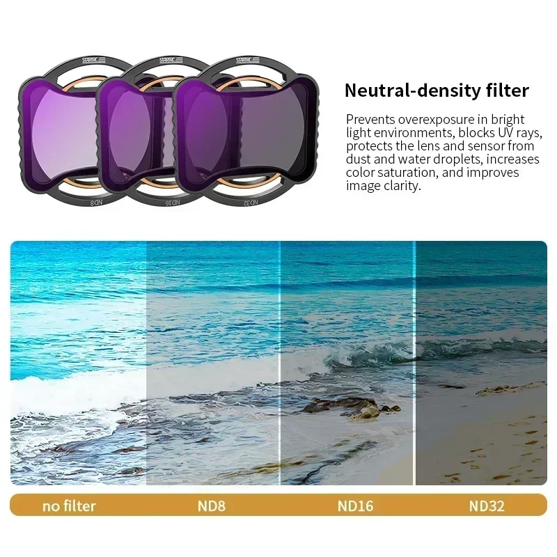 For Filter Set for DJI Avata 2 Camera Lens Filter CPL ND16 ND8 ND32 ND64 ND256 UV Filters Avata 2 Drone Accessories
For Filter Set for DJI Avata 2 Camera Lens Filter CPL ND16 ND8 ND32 ND64 ND256 UV Filters Avata 2 Drone Accessories