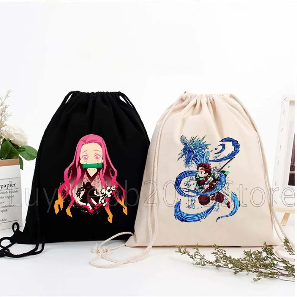 Anime Kawaii Slayers Demon Tanjiro Nezuko Gifts Travel Canvas Drawstring Bags Soccer Backpack Gym Sackpack Sports String Bag
Anime Kawaii Slayers Demon Tanjiro Nezuko Gifts Travel Canvas Drawstring Bags Soccer Backpack Gym Sackpack Sports String Bag
