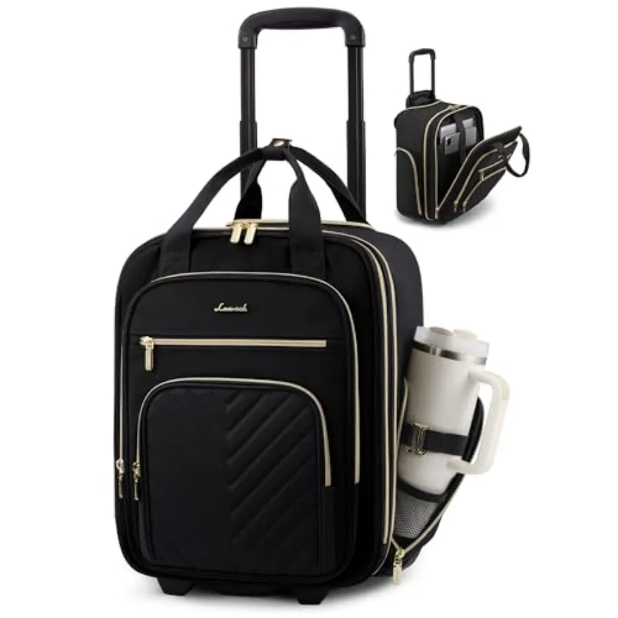 Underseat Carry On Luggage with Wheels, Lightweight Stylish Under Seat Luggage, Soft Sided Small Personal Item Suitcase for Tra
Underseat Carry On Luggage with Wheels, Lightweight Stylish Under Seat Luggage, Soft Sided Small Personal Item Suitcase for Tra