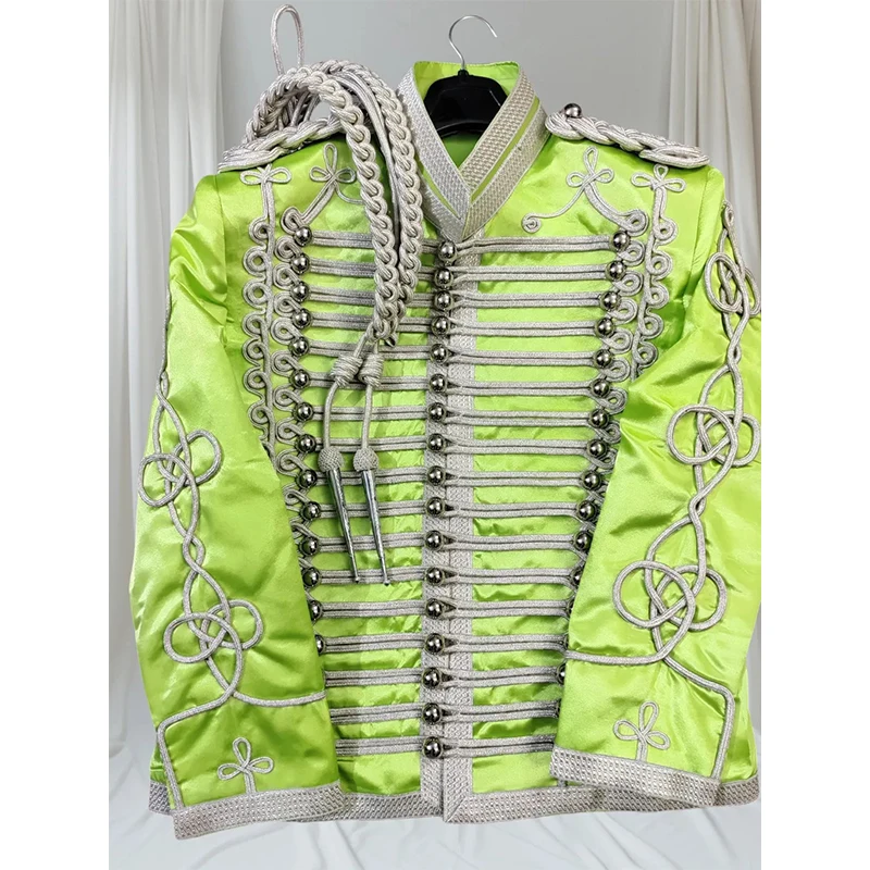 Custom Made Napoleonic Green Uniform Jacket Hussars Ceremonial Parade Military Top Coat
Custom Made Napoleonic Green Uniform Jacket Hussars Ceremonial Parade Military Top Coat