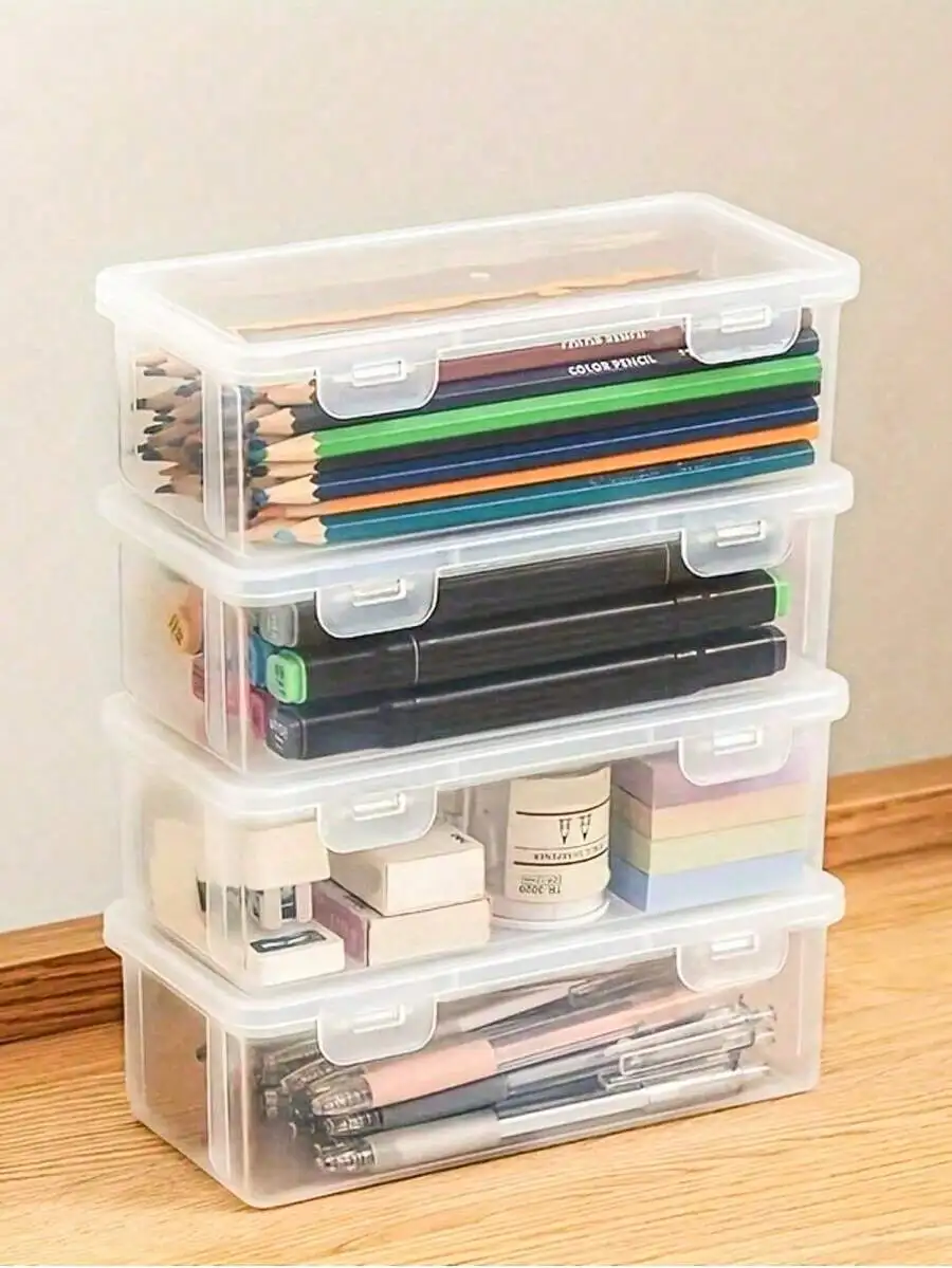 Large Capacity Clear Pencil Organizer Box - Transparent Stationery Storage For Colored Pencils, Crayons & Art Supplies
Large Capacity Clear Pencil Organizer Box - Transparent Stationery Storage For Colored Pencils, Crayons & Art Supplies