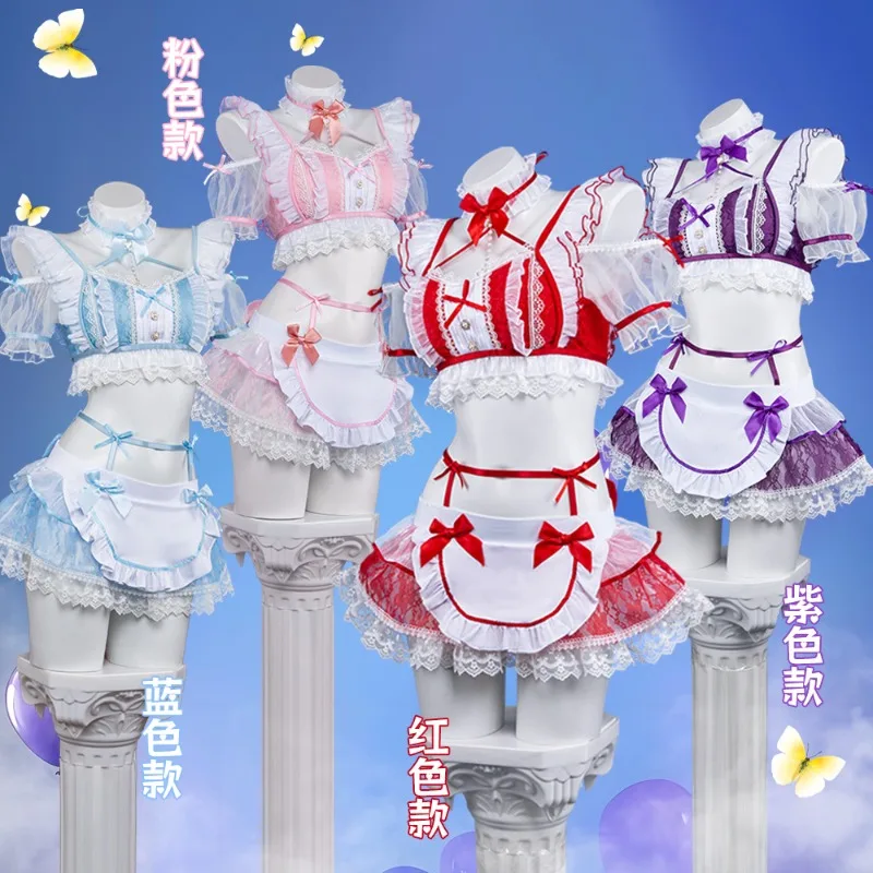 Anime Lolita Maid Cosplay Costume Lace Ruffle Bow Cute Japanese Halloween Elegant Maid Dress Full Set Girl Outfit Sexy Costume
Anime Lolita Maid Cosplay Costume Lace Ruffle Bow Cute Japanese Halloween Elegant Maid Dress Full Set Girl Outfit Sexy Costume