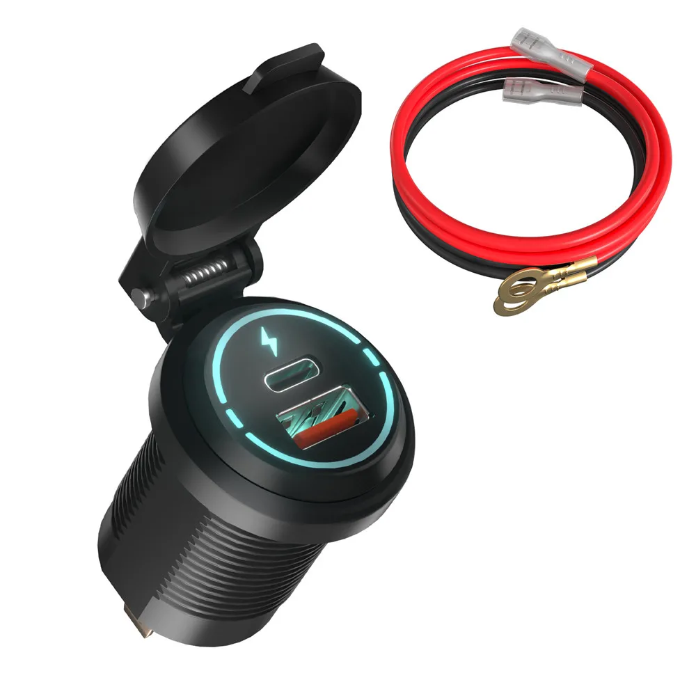 USB Charger Socket 12V Waterproof Charger Adapter with Dust Cover Power Socket and 60CM Line for Motorcycle Car ATV SUV
USB Charger Socket 12V Waterproof Charger Adapter with Dust Cover Power Socket and 60CM Line for Motorcycle Car ATV SUV