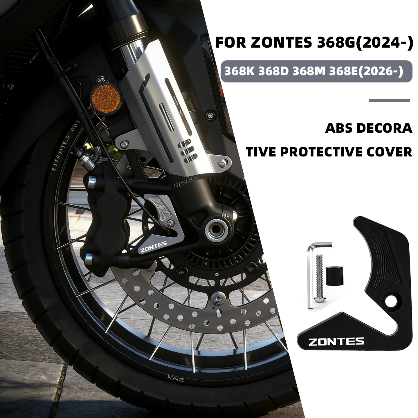 For Zontes 368D 368M 368E 368K 2026- New Front Wheel Accessory 368G 501G 552G 2024- ABS Sensor Protector Decorative Cap
For Zontes 368D 368M 368E 368K 2026- New Front Wheel Accessory 368G 501G 552G 2024- ABS Sensor Protector Decorative Cap