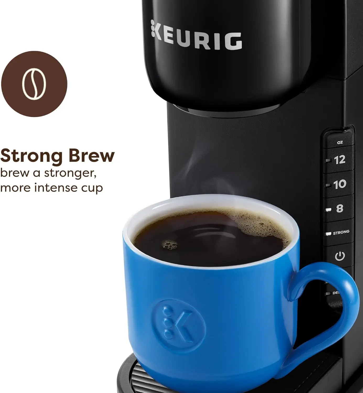 K-Express Single Serve K-Cup Pod Coffee Maker, 3 Brew Sizes, Strong Button Feature, 42oz Removable Reservoir, Black
K-Express Single Serve K-Cup Pod Coffee Maker, 3 Brew Sizes, Strong Button Feature, 42oz Removable Reservoir, Black