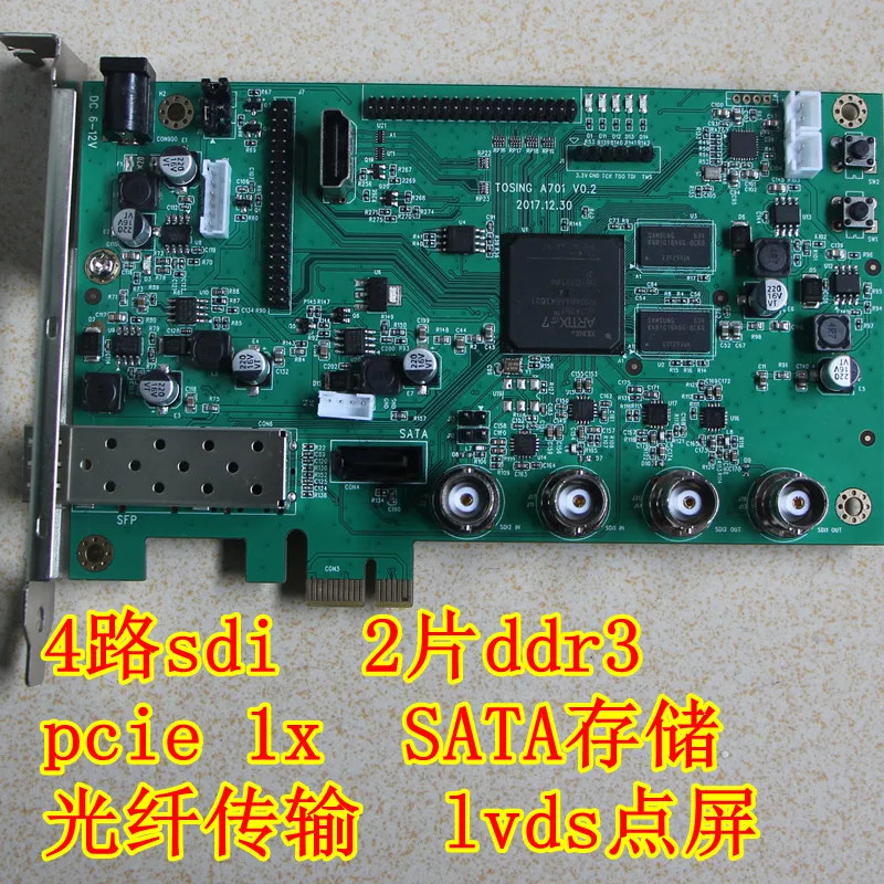 A7 FPGA новая плата Artix-7 SDI PCIe SFP оптическое волокно LVDS HDMI видеоплата
A7 FPGA новая плата Artix-7 SDI PCIe SFP оптическое волокно LVDS HDMI видеоплата
