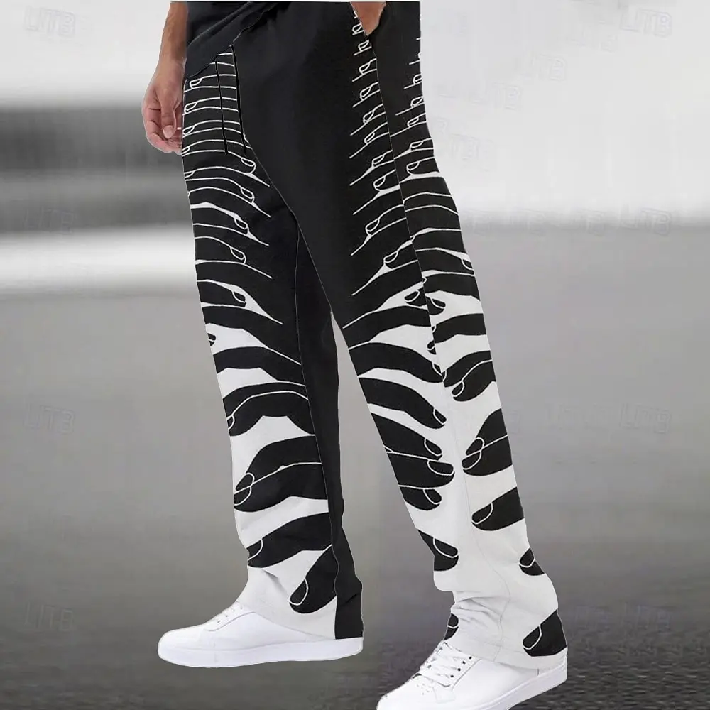3D printed finger pattern print, casual and comfortable men's wide leg pants, suitable for daily wear
3D printed finger pattern print, casual and comfortable men's wide leg pants, suitable for daily wear