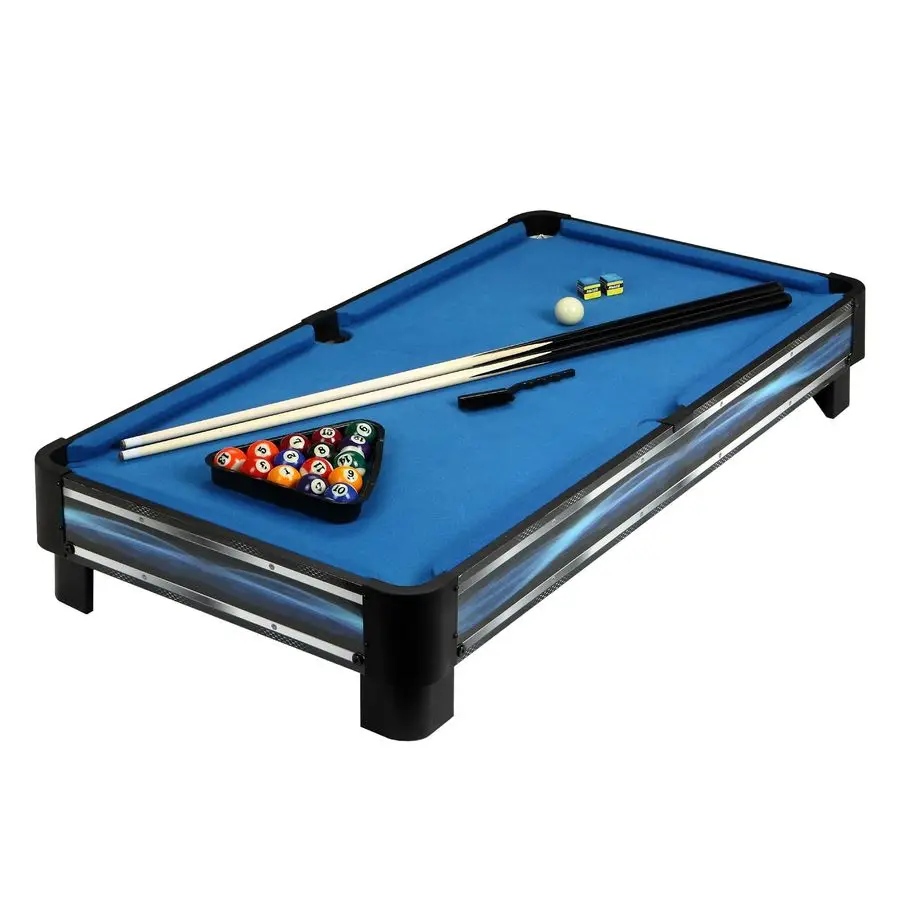 Breakout 40in Tabletop Billiards Set for Dining or Game Tables Compact Blue Pool Playing Surface with Cue Sticks, Ball Kit, Tria
Breakout 40in Tabletop Billiards Set for Dining or Game Tables Compact Blue Pool Playing Surface with Cue Sticks, Ball Kit, Tria