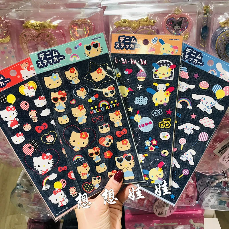Наклейки Sanrio в джинсовом стиле: Китти, Синаморолл и Усахана. Наклейки для телефонов и ежедневников, декоративные игрушки для детей.
Наклейки Sanrio в джинсовом стиле: Китти, Синаморолл и Усахана. Наклейки для телефонов и ежедневников, декоративные игрушки для детей.