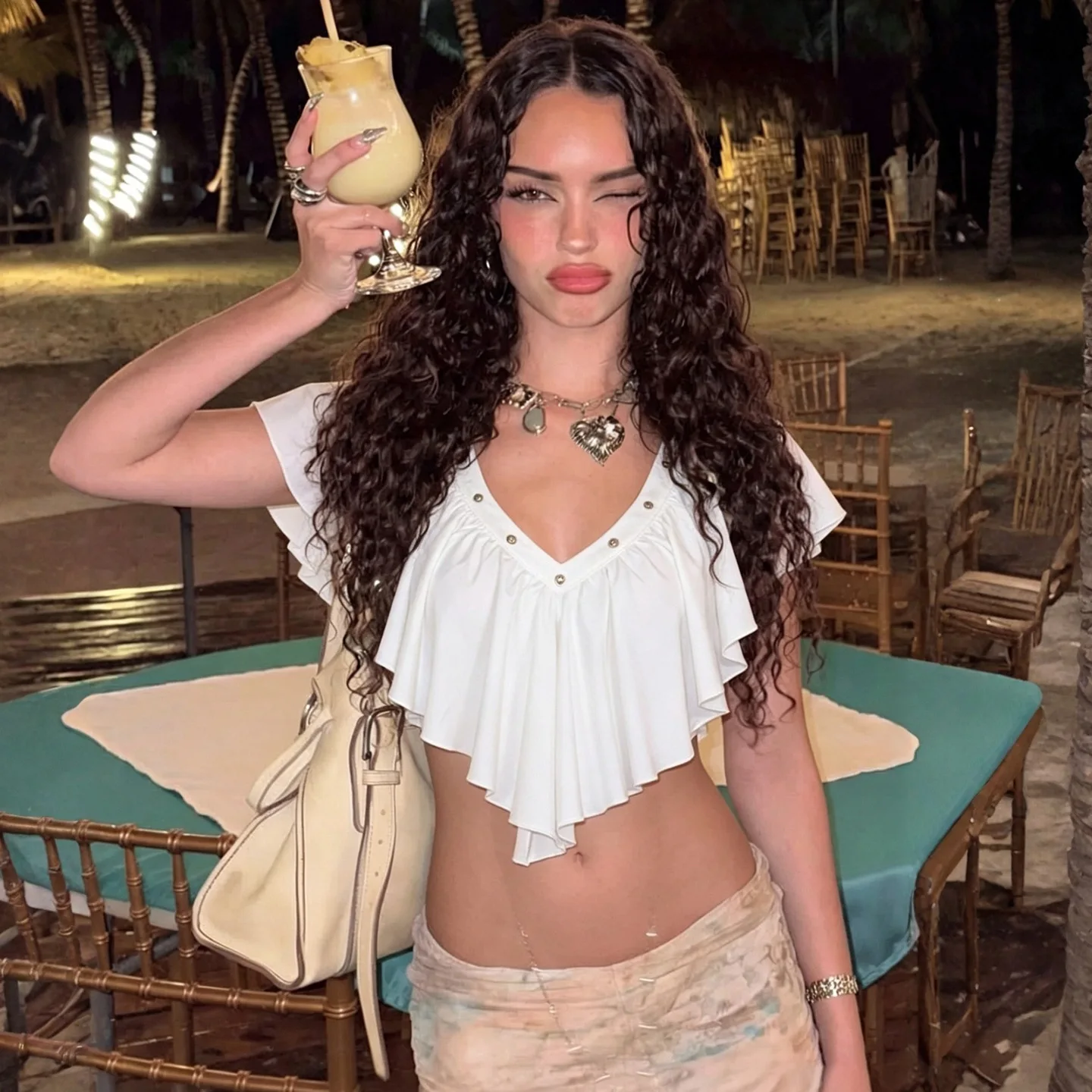 Sexy Ruffle V Neck Tops T Shirts 2026 Summer Luxury Clothes Fashion Women Elegant Party Club Chic Crop Rivet Tops Tees
Sexy Ruffle V Neck Tops T Shirts 2026 Summer Luxury Clothes Fashion Women Elegant Party Club Chic Crop Rivet Tops Tees
