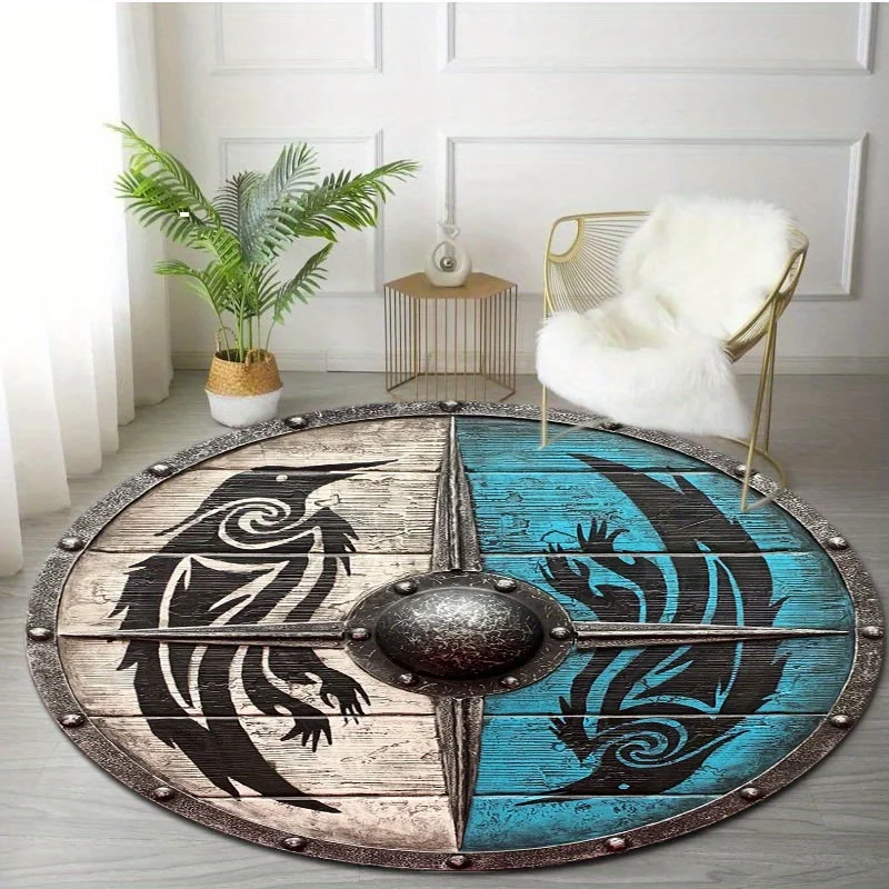 Круглый ковер Viking Shield — легкий моющийся ковер из полиэстера для внутреннего и наружного офиса, гостиной, спальни, дорожного декора
Круглый ковер Viking Shield — легкий моющийся ковер из полиэстера для внутреннего и наружного офиса, гостиной, спальни, дорожного декора