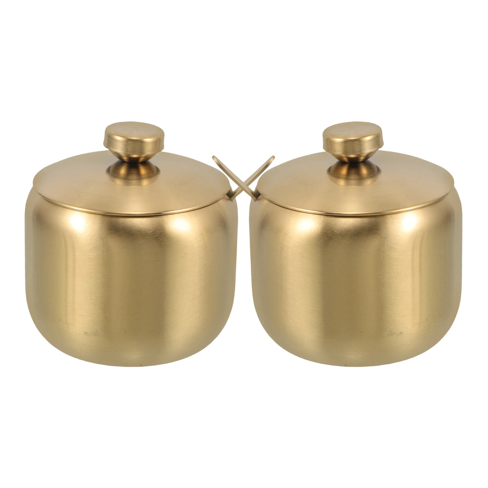 2 Pcs Stainless Steel Condiment Jars Spice Rack Salt Sugar Containers Sealed Freshness Round Shape Versatile Use Camping Kitchen
2 Pcs Stainless Steel Condiment Jars Spice Rack Salt Sugar Containers Sealed Freshness Round Shape Versatile Use Camping Kitchen