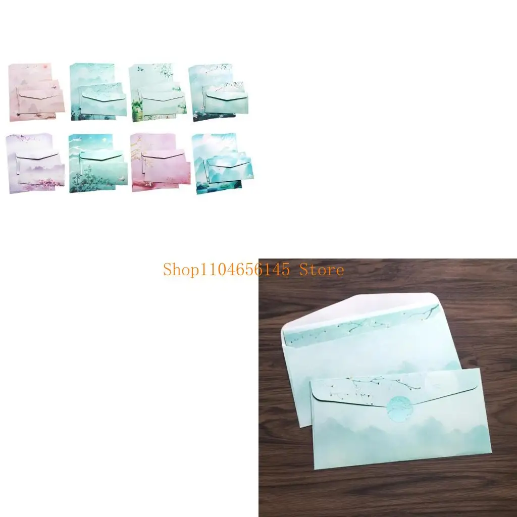 5asd Chinese Style Stationery Paper and Envelopes Set 8x Writing Paper with 4x Envelopes Color Both Side Letter Paper
5asd Chinese Style Stationery Paper and Envelopes Set 8x Writing Paper with 4x Envelopes Color Both Side Letter Paper