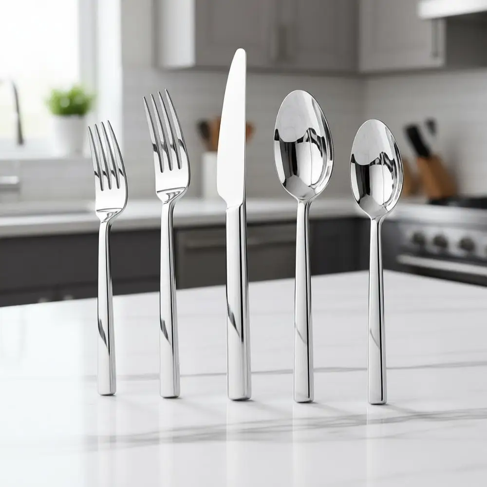 Набор столовых приборов из 40 предметов из высококачественной нержавеющей стали на 8 персон, идеально подходит для дома, свадеб и вечеринок, зеркальная полировка, можно мыть в посудомоечной машине
Набор столовых приборов из 40 предметов из высококачественной нержавеющей стали на 8 персон, идеально подходит для дома, свадеб и вечеринок, зеркальная полировка, можно мыть в посудомоечной машине