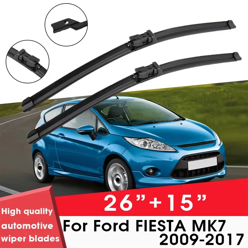 Car Wiper Blade Blades For Ford FIESTA MK7 2009-2017 26'+15' Windshield Windscreen Clean Rubber Silicon Cars Wipers Accessories
Car Wiper Blade Blades For Ford FIESTA MK7 2009-2017 26'+15' Windshield Windscreen Clean Rubber Silicon Cars Wipers Accessories