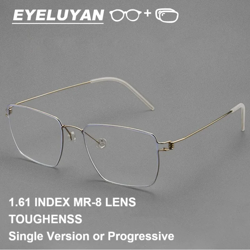 EYELUYAN Denmark Titanium Prescription Glasses Men Women Fashion Simple Screwless Eyeglasses Ultralight Eyewear Gafas
EYELUYAN Denmark Titanium Prescription Glasses Men Women Fashion Simple Screwless Eyeglasses Ultralight Eyewear Gafas