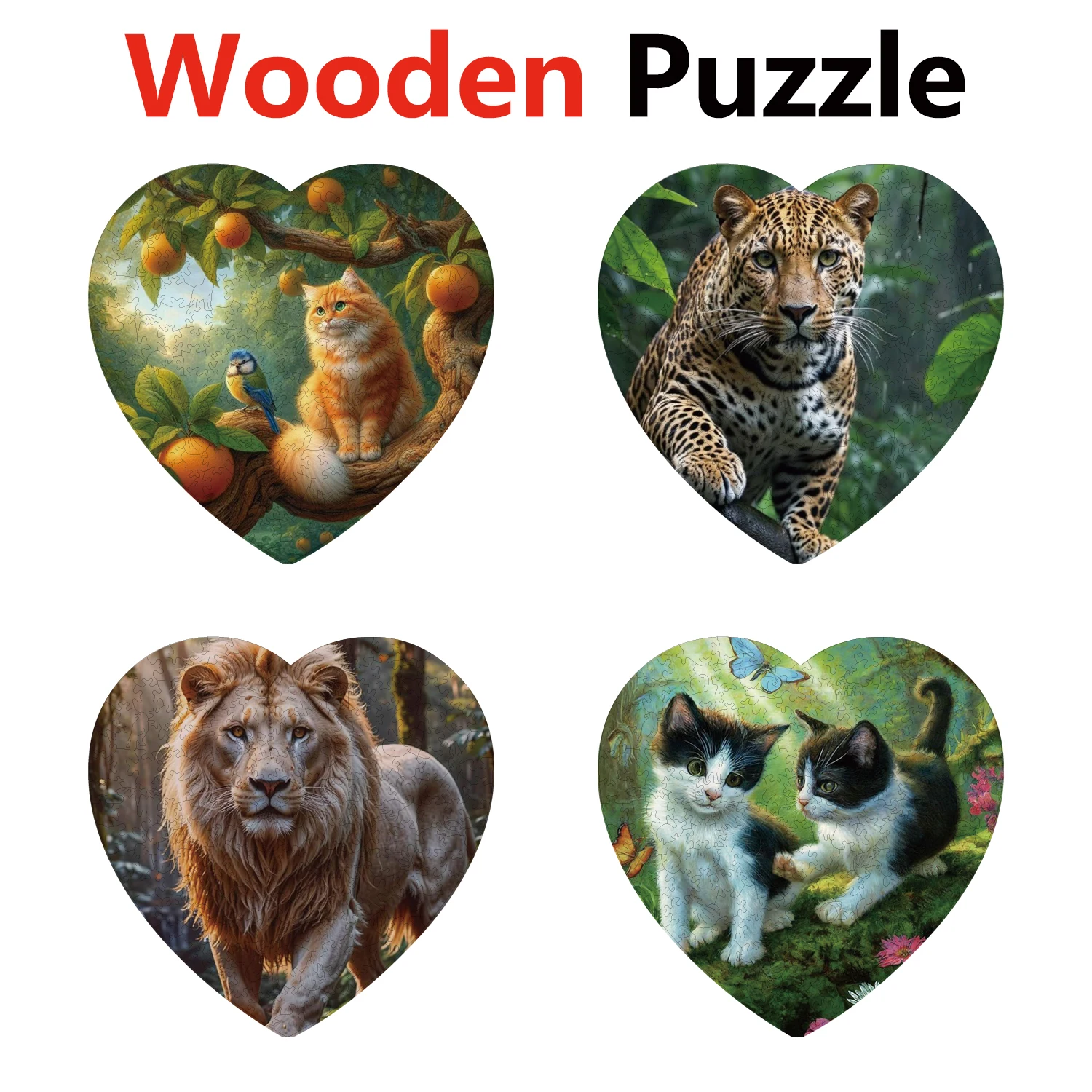 Cat Tiger Lion Animal Puzzles High Quality Jigsaw Puzzle Wooden Puzzle Best Christmas Gift
Cat Tiger Lion Animal Puzzles High Quality Jigsaw Puzzle Wooden Puzzle Best Christmas Gift
