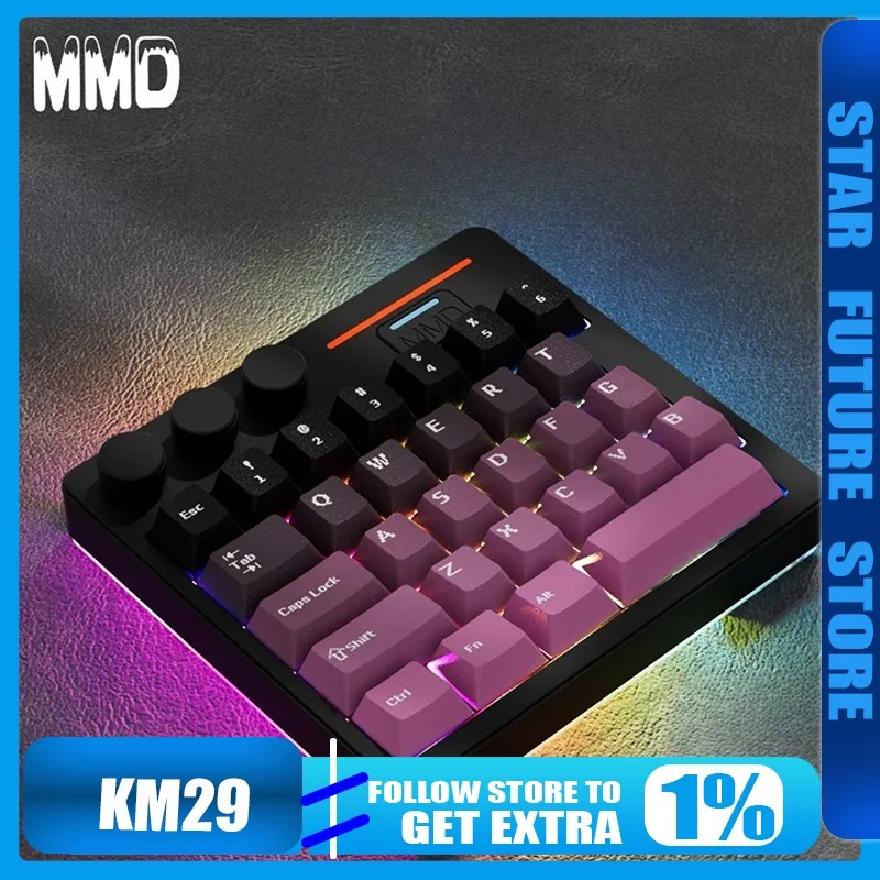 MMD Mechanical Keyboard KM-29 Aluminumtuotuo Machinery Three-Mode Wireless Custom VIA Designer Drawing Compatible with WIN MAC
MMD Mechanical Keyboard KM-29 Aluminumtuotuo Machinery Three-Mode Wireless Custom VIA Designer Drawing Compatible with WIN MAC