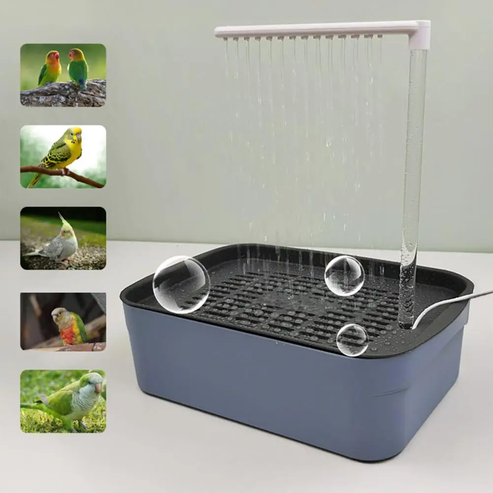 Pet Birds Shower System Electric Parrot Bathtub with Circulating Water Multifunctional Birds Shower for Lovebird for Cockatiel
Pet Birds Shower System Electric Parrot Bathtub with Circulating Water Multifunctional Birds Shower for Lovebird for Cockatiel