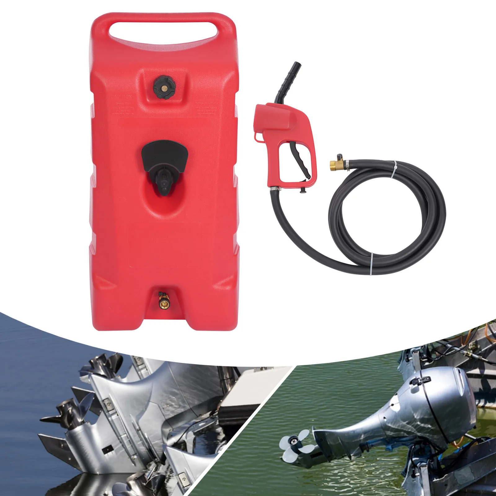 HDPE Durable Boat Fuel Tank 25.1Gal with Portable Rollers Fuel Gun Child Safety Lock Built-in Filter for Outboard Engine Marine Sailing Fishing Long Voyages
HDPE Durable Boat Fuel Tank 25.1Gal with Portable Rollers Fuel Gun Child Safety Lock Built-in Filter for Outboard Engine Marine Sailing Fishing Long Voyages